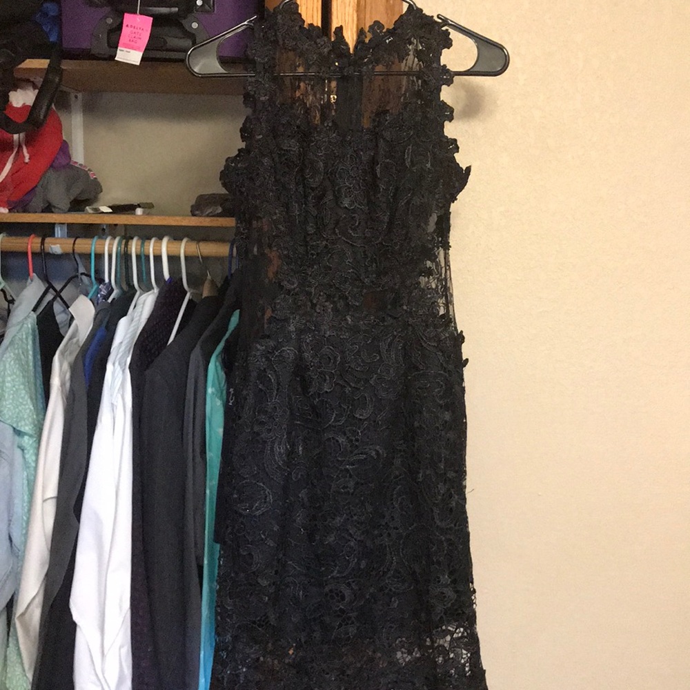 Lace black dress
